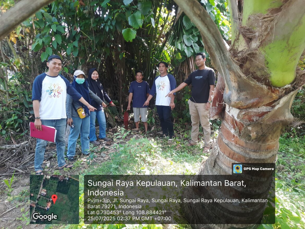 Kantah Bengkayang Laksanakan Pemeriksaan Lapang di Desa Sungai Raya
