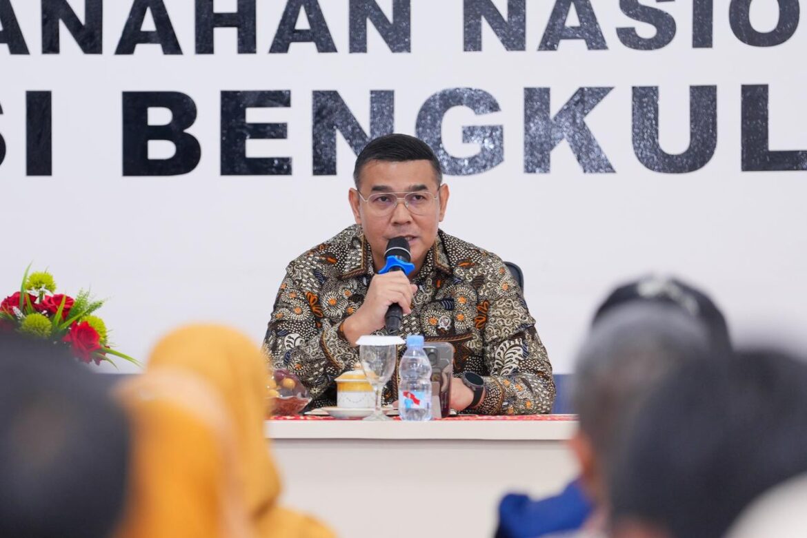 Pesan Wamen Ossy ke Jajaran Kanwil BPN Provinsi Bengkulu: Peraturan Perundangan Harus sebagai Prinsip