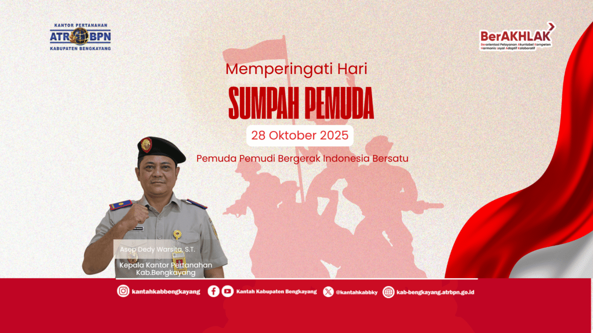 Kantor Pertanahan Kabupaten Bengkayang Peringati Hari Sumpah Pemuda 2025
