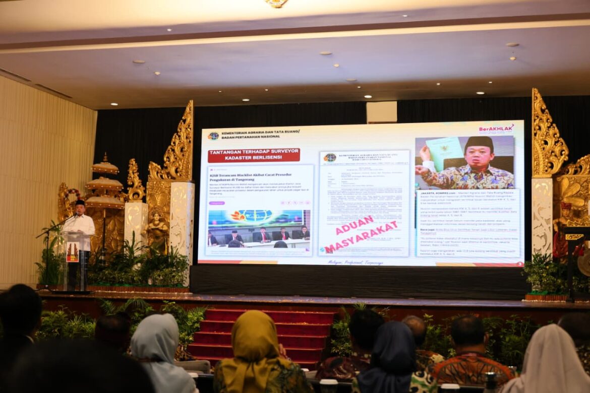 Tidak Ingin Dimanfaatkan Mafia Tanah dalam Pertarungan Sumber Daya Agraria, Menteri Nusron Ingin MASKI Perkuat Integritas