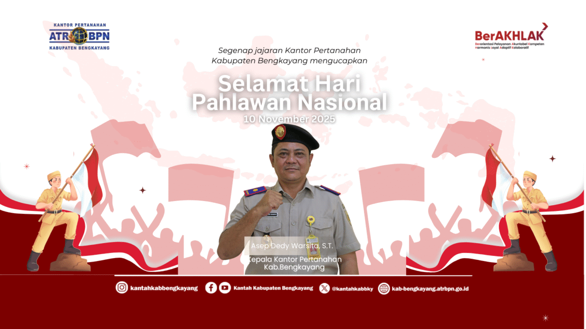 Kantor Pertanahan Kabupaten Bengkayang Peringati Hari Pahlawan Nasional 10 November 2025