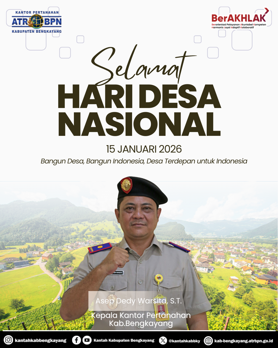 Kantor Pertanahan Bengkayang Peringati Hari Desa Nasional, Dorong Penguatan Peran Desa