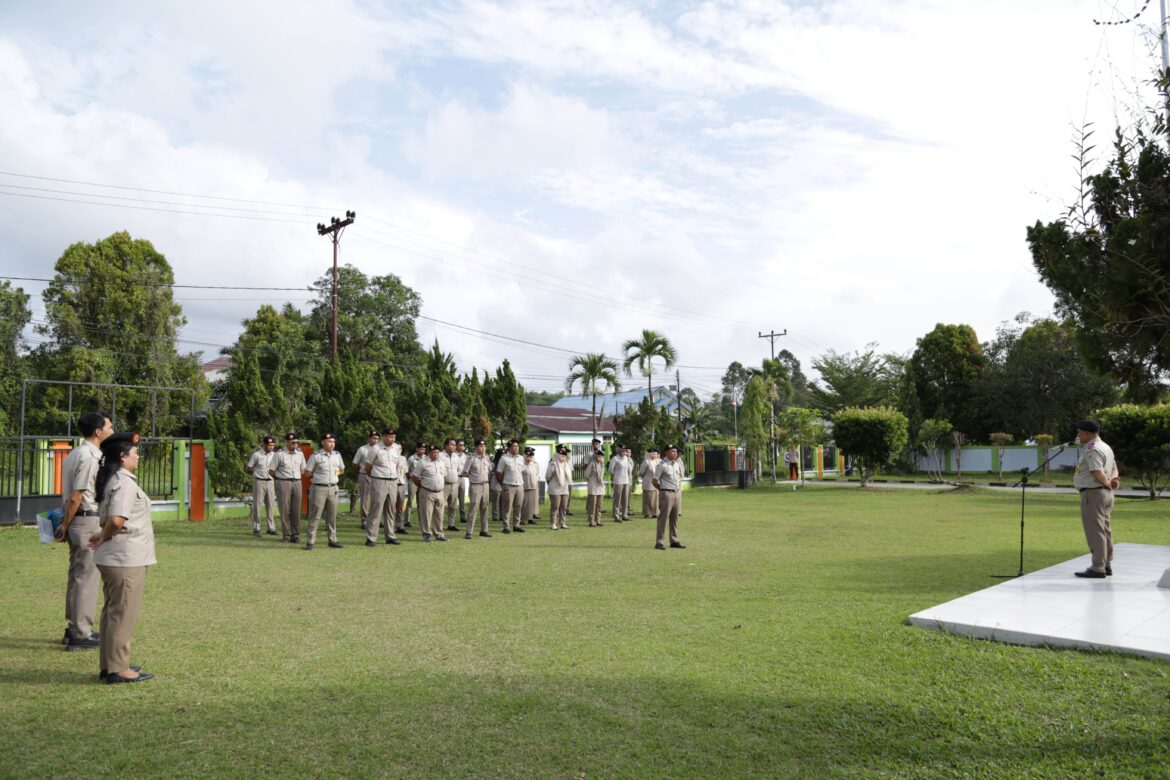Apel Pagi Perdana Februari 2026, Kantor Pertanahan Kabupaten Bengkayang Perkuat Disiplin dan Komitmen Pelayanan