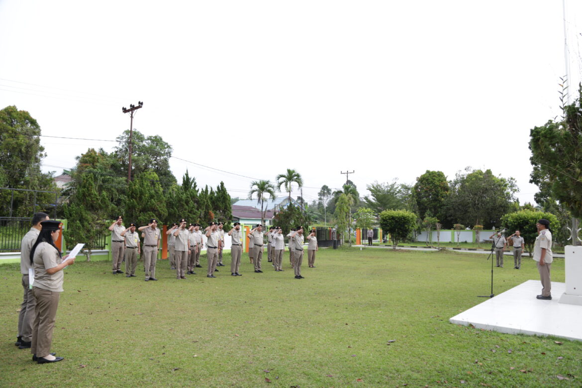 Apel Pagi 10 Februari 2026, Kantor Pertanahan Kabupaten Bengkayang Tekankan Disiplin dan Peningkatan Kinerja