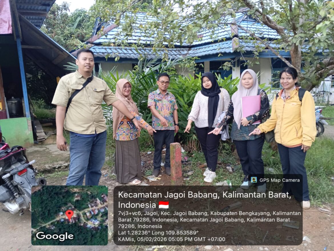 Kantor Pertanahan Kabupaten Bengkayang Laksanakan Pemeriksaan Lapang Panitia A di Desa Jagoi