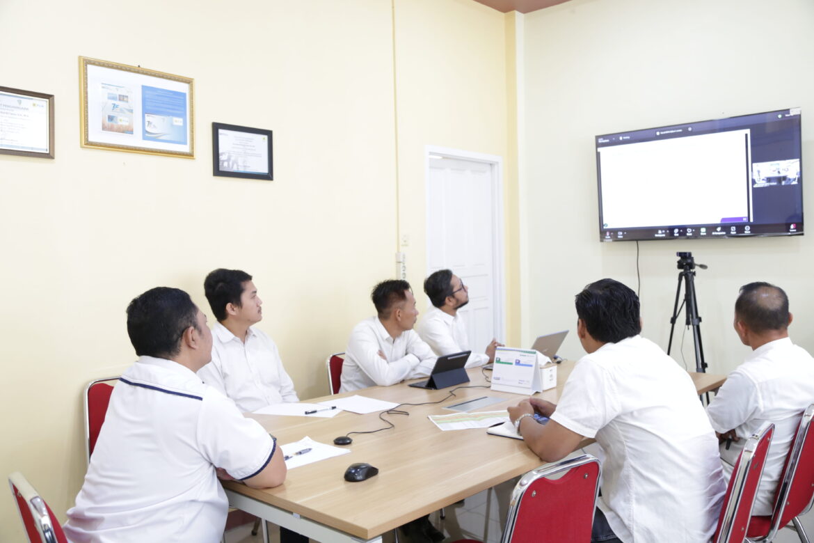 Kantor Pertanahan Bengkayang Ikuti Pembahasan Tindak Lanjut Penyelesaian Tunggakan Layanan Pertanahan