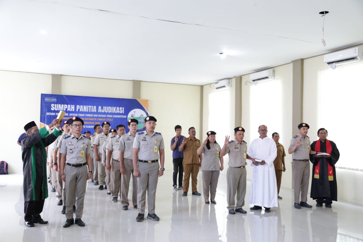 Kantor Pertanahan Kabupaten Bengkayang Gelar Pengambilan Sumpah Panitia Ajudikasi PTSL Tahun 2026