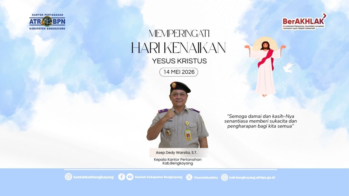 Kantor Pertanahan Kabupaten Bengkayang Peringati Hari Kenaikan Yesus Kristus