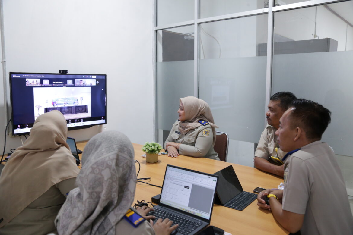 Kantor Pertanahan Kabupaten Bengkayang mengikuti kegiatan Pembinaan Pelaksanaan Manajemen Risiko